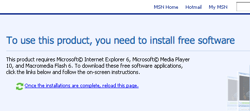 install IE screenshot